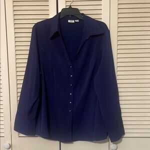 Cato Navy Button Down Shirt